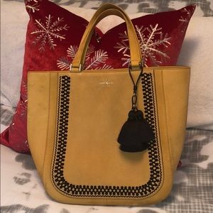 Kate Space Suede / Mustard Yellow Handbag